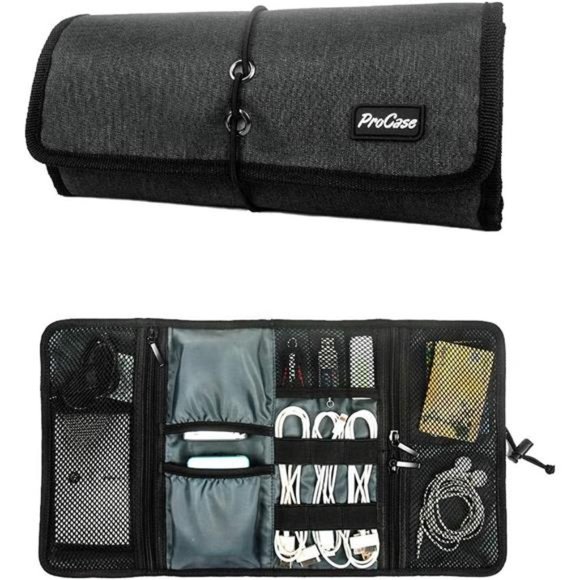 Electronic Organizer Cord Pouch, Travel Cable Charger Phone Accessories
